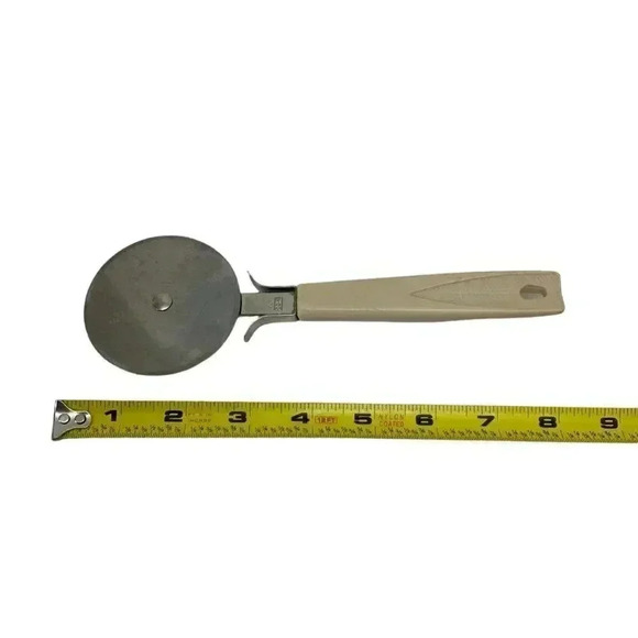 Ekco Pizza Cutter Wheel Slicer Roller Stainless Steel Handle 8” Vintage USA - Picture 3 of 4